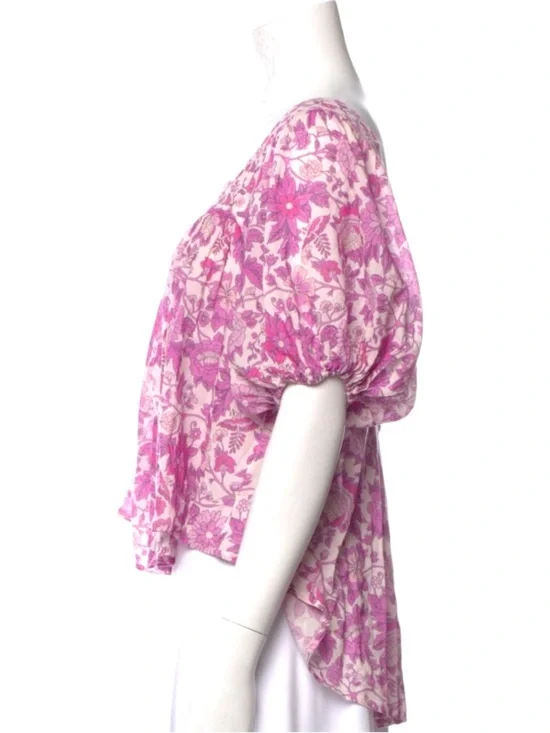 Spell Mossy Short Sleeve Blouse, Med, EUC! - Picture 8 of 12